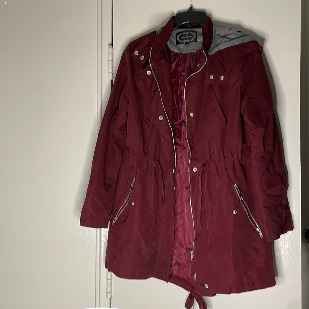 Women’s Burgundy Utility Jacket